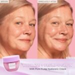 before after Glow Recipe Plum Plump Hyaluronic Cream