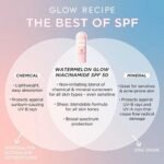 tips Before after use of benefits of Glow Recipe Watermelon Glow Niacinamide Sunscreen SPF 50