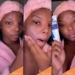 woman Applying PanOxyl AM Oil Control Daily Moisturizer SPF 30 on face