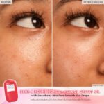 Glow Recipe Strawberry BHA Pore-Smooth Blur Drops before and after
