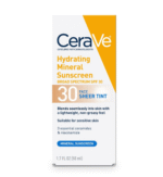 CeraVe Hydrating Mineral Sunscreen SPF 30 Face Sheer Tint box