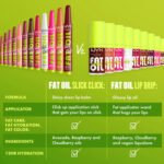 NYX Fat Oil Slick Click Lip Balm comparison chart