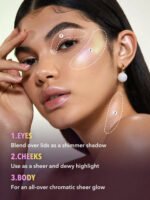 Sheglam Chroma-Glow Bloom Liquid Highlighter on face