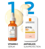 La Roche-Posay Anthelios Ultra Fluid Tinted SPF50+vs vitc serum