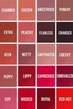 Maybelline Super Stay® Vinyl Ink Longwear Liquid Lipcolor shade chart
