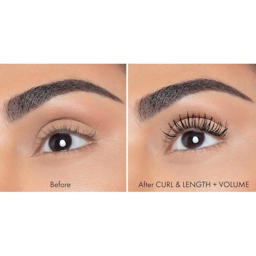 LEGIT LASHES Double-Ended Volumizing and Lengthening Mascara BEFORE AFTER