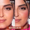 Huda Beauty - Blush Filter Liquid Blush watermelon pop before after