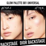 Dior Backstage Glow Face Palette before after
