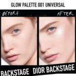 Dior Backstage Glow Face Palette before after result