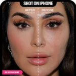 Huda Beauty - Mini Easy Blur Natural Airbrush Foundation before after results