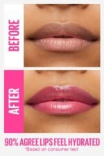 Maybelline Lifter Gloss® Hydrating Lip Gloss before after result