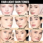 Huda Beauty Easy Blur Natural Airbrush Foundation shades