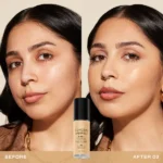 Milani Conceal + Perfect 2-in-1 Foundation and Concealer before after