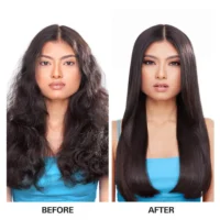 Color Wow Dream Coat Duo Anti-Frizz Set before after