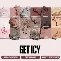 HUDA BEAUTY Icy Nude Eyeshadow Palette texture
