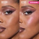 Huda Beauty - Icy Nude PH Face Gloss before after result