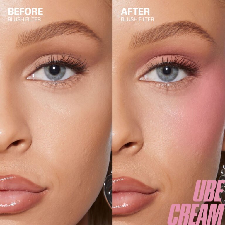Huda beauty Blush Filter Ube Cream result
