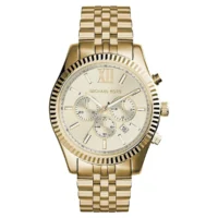 The Michael Kors Lexington Gold Stainless Steel 45 mm Chronograph Quartz Watch for Gents in pakistan