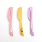 Japan's Feather Flamingo Crane Brand Eyebrow Knife - Stainless Steel Folding Eyebrow Scraping Knife - Image 2