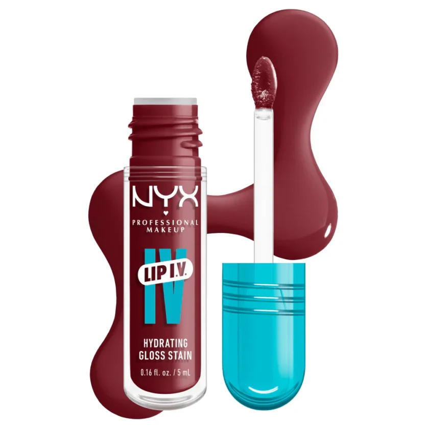 NYX Lip I.V. Hydrating Lip Gloss Stain 08 - Drippin' in Rose in pakistan