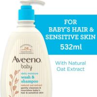 Aveeno Baby Daily Moisture Wash & Shampoo 532ml
