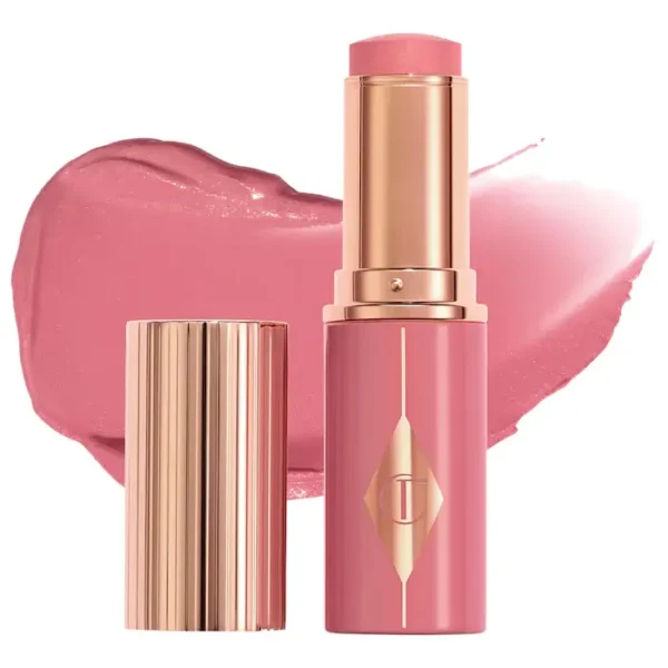 Charlotte Tilbury Unreal Lip + Cheek Glow Blush Stick with Hyaluronic Acid Rosy Glow - warm rosy pink in pakistan