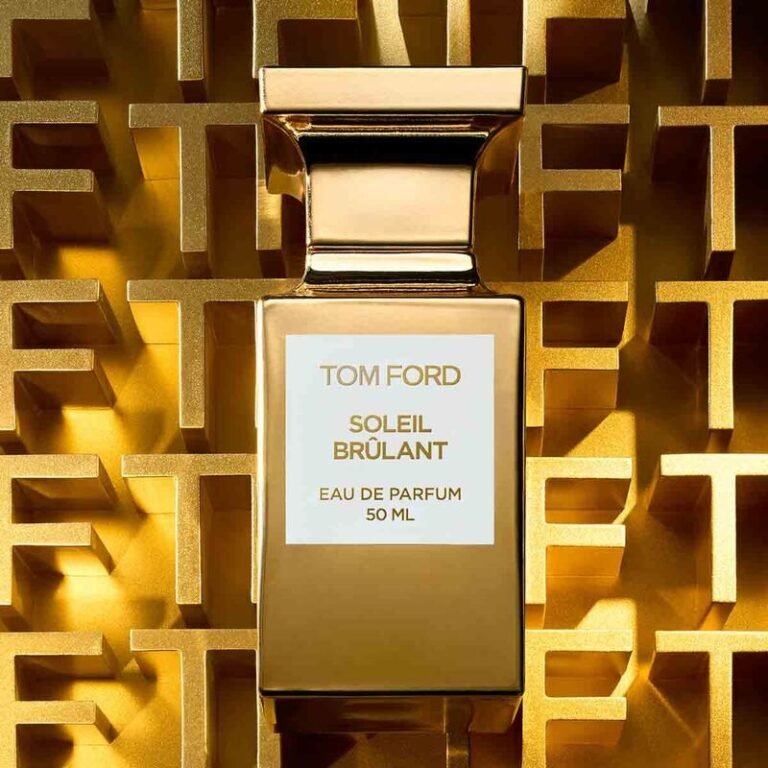 Tom Ford Soleil Brûlant Eau de Parfum 50ml gold bottle - Luxury unisex fragrance at Glamitpk.