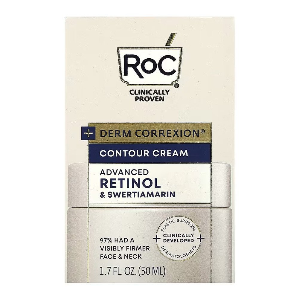 oC Derm Correxion Contour Cream 50ml bottle - Advanced Retinol firming treatment for face and neck.