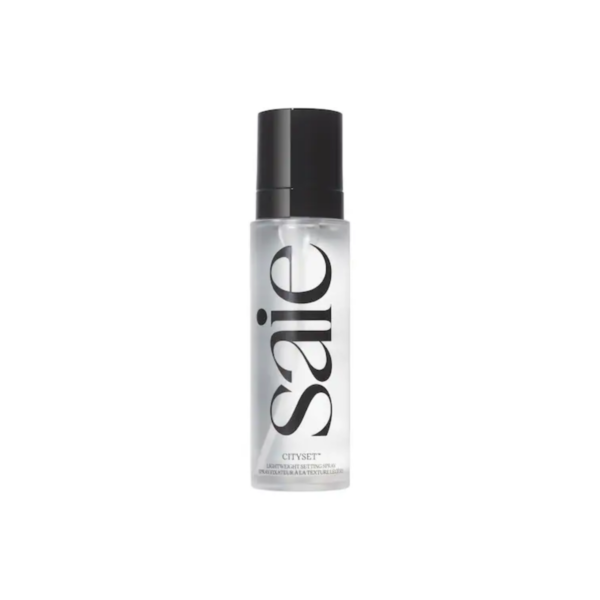 Saie Cityset Lightweight Setting Spray 95ml bottle with a fine mist nozzle.