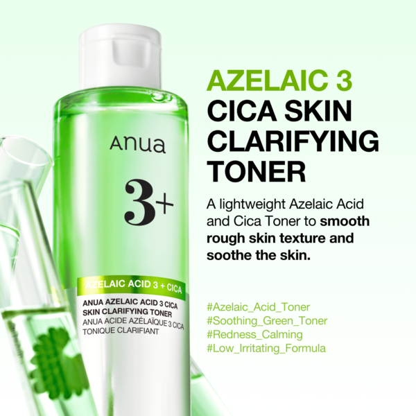 Watery texture of Anua Cica Toner being applied to skin for instant soothing