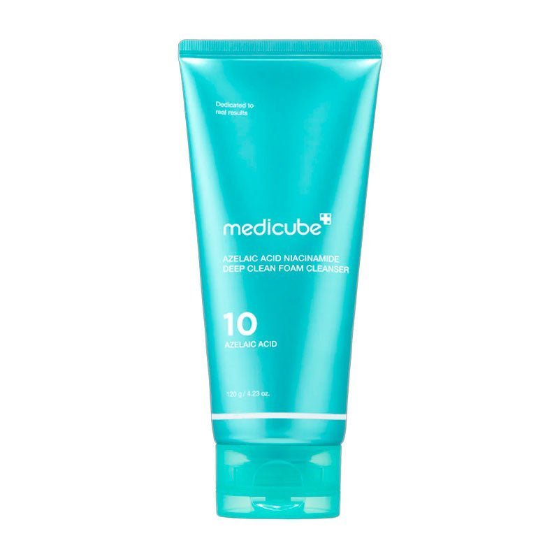 Medicube Deep Clean Foam Cleanser 120g tube with Azelaic Acid and Niacinamide.