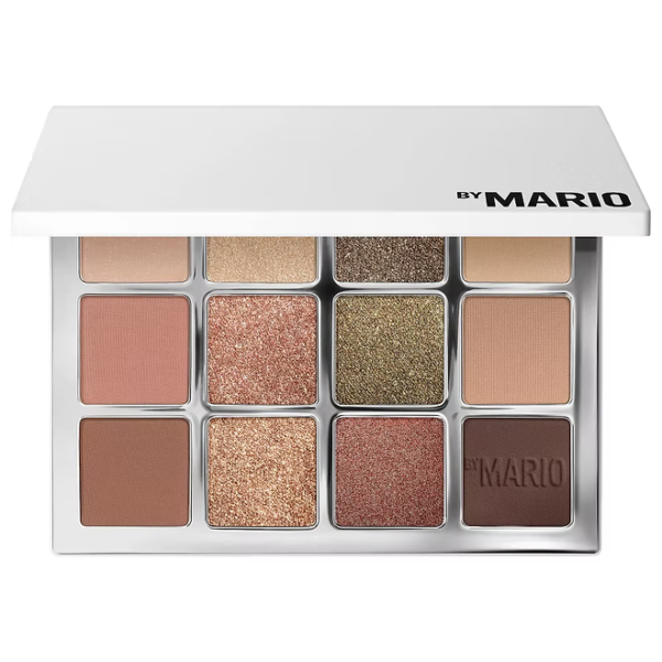 Makeup By Mario Ethereal Eyes Eyeshadow Palette Nature edition showing 12 neutral and shimmer shades on Glamit Pakistan.