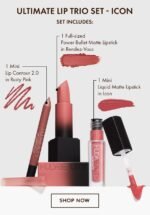 HUDA BEAUTY ULTIMATE LIP TRIO SET ICON - Image 3