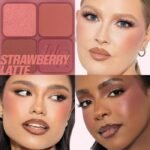 HUDA BEAUTY Blush Filter Blurring Blushlighters Palette - Strawberry Latte - Image 2