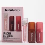Huda Beauty Bronze Nude Lip And Cheek Best Sell Kit