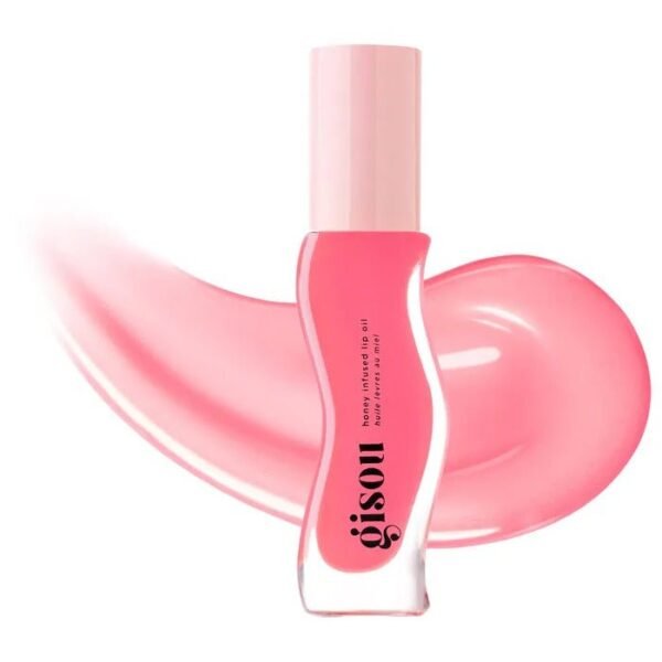 Gisou Honey Infused Lip Oil in shade Raspberry Swirl available on GLAMIT PK