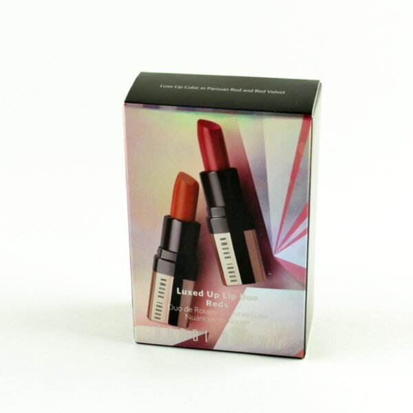 Bobbi Brown Luxed Up Lip Color Duo featuring Parisian Red and Red Velvet available on GLAMIT PK