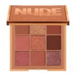 Huda Beauty Nude Obsessions Eyeshadow Palette open 9-pan compact available on GLAMIT PK