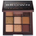 Huda Beauty Brown Obsessions Eyeshadow Palette open 9-pan compact available on GLAMIT PK