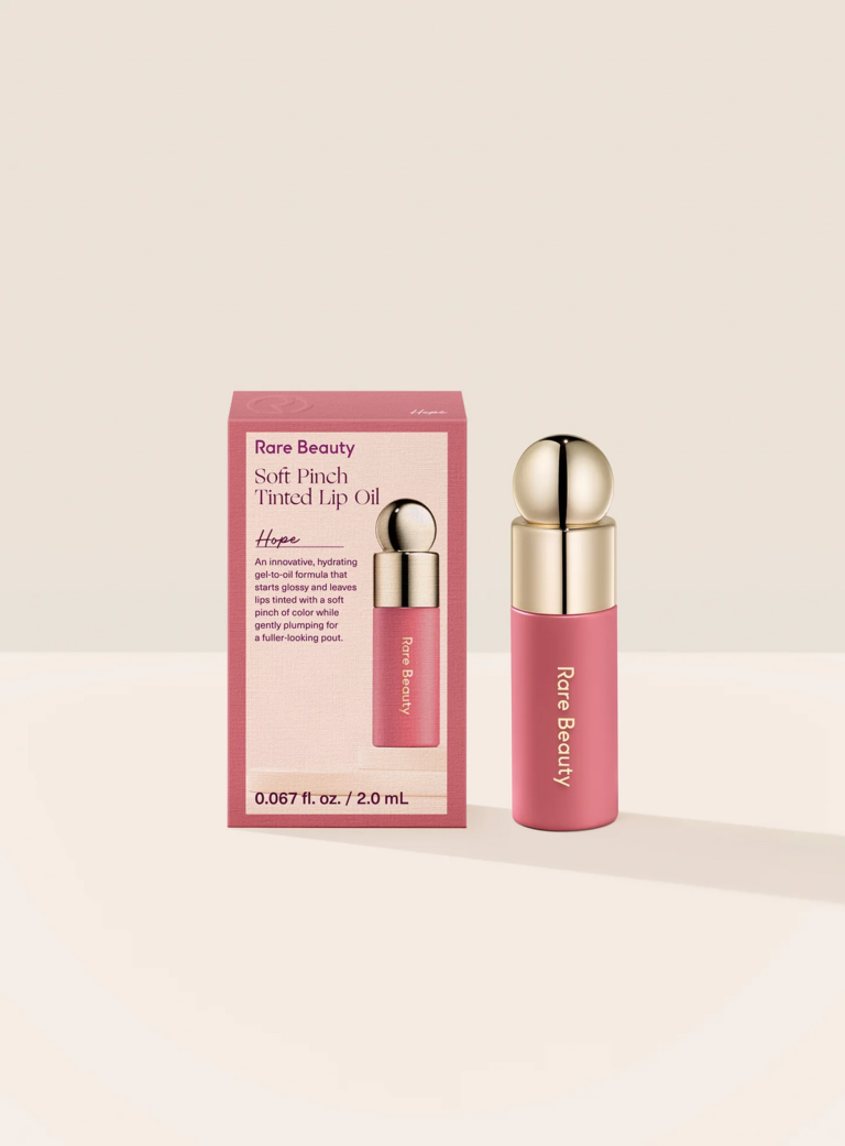 Rare Beauty Soft Pinch Tinted Lip Oil Mini 2ml in shade Happy available on GLAMIT PK
