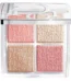 DIOR Backstage Glow Maximizer Face Palette in shade 003 Pearly Peach Glow open to display four shimmering powder pans available on GLAMIT PK