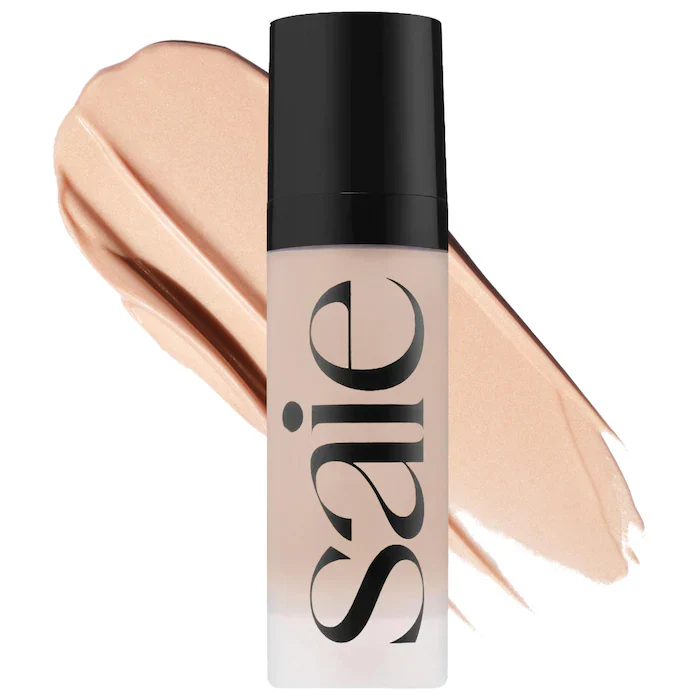 Saie Glowy Super Gel Lightweight Dewy Multipurpose Illuminator Warm Glow 5ml available on GLAMIT PK