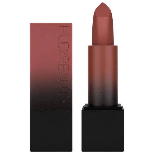 Huda Beauty Power Bullet Matte Lipstick case and bullet available on GLAMIT PK