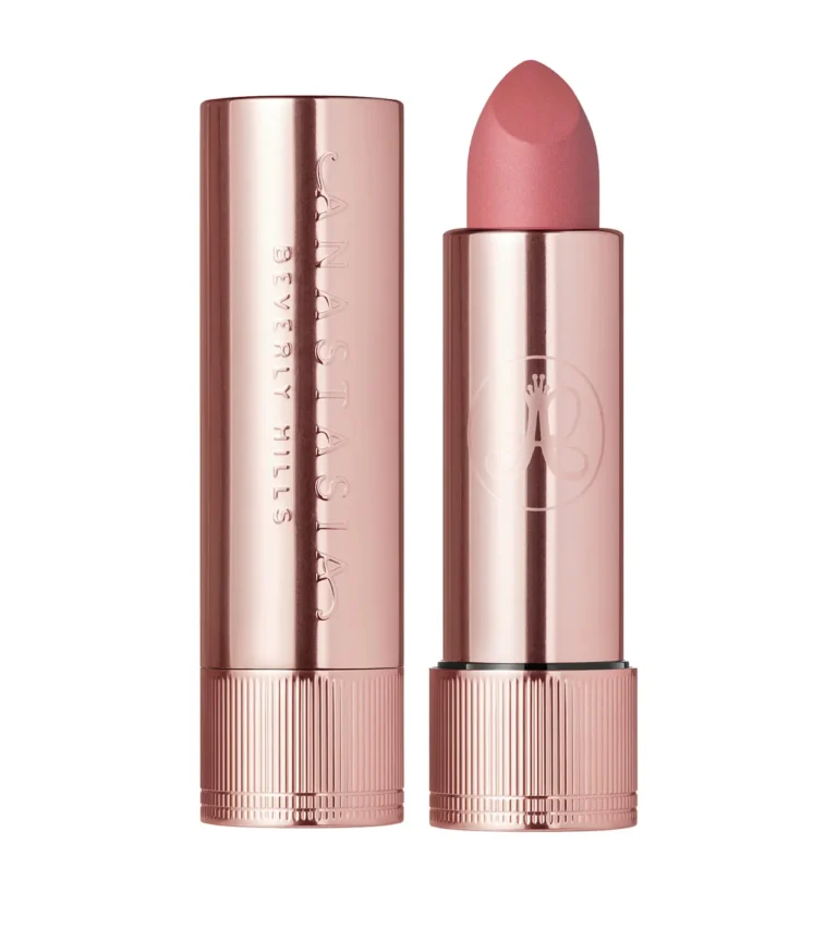 Anastasia Beverly Hills Matte Lipstick in soft dusty rose shade Hush Rose available on GLAMIT PK