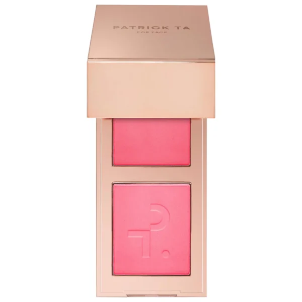 Patrick Ta Mini Major Headlines Double-Take Crème & Powder Blush Duo in shade SHE'S THAT GIRL compact available on GLAMIT PK