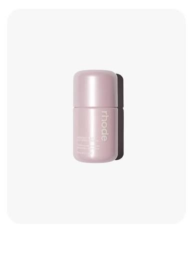Rhode Highlight Milk Multipurpose Luminizer in Shade 01 pearly pink bottle with sleek minimal packaging on GLAMIT PK