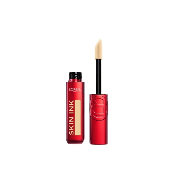L'Oreal Paris Infallible Skin Ink 2-in-1 Foundation Concealer bottle with oversized applicator wand on Glamit.pk