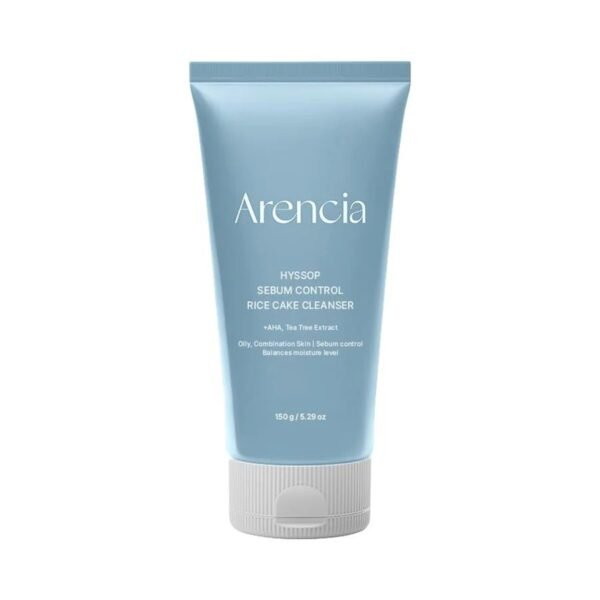 Arencia Hyssop Sebum Control Rice Cake Cleanser 150g available on GLAMIT PK