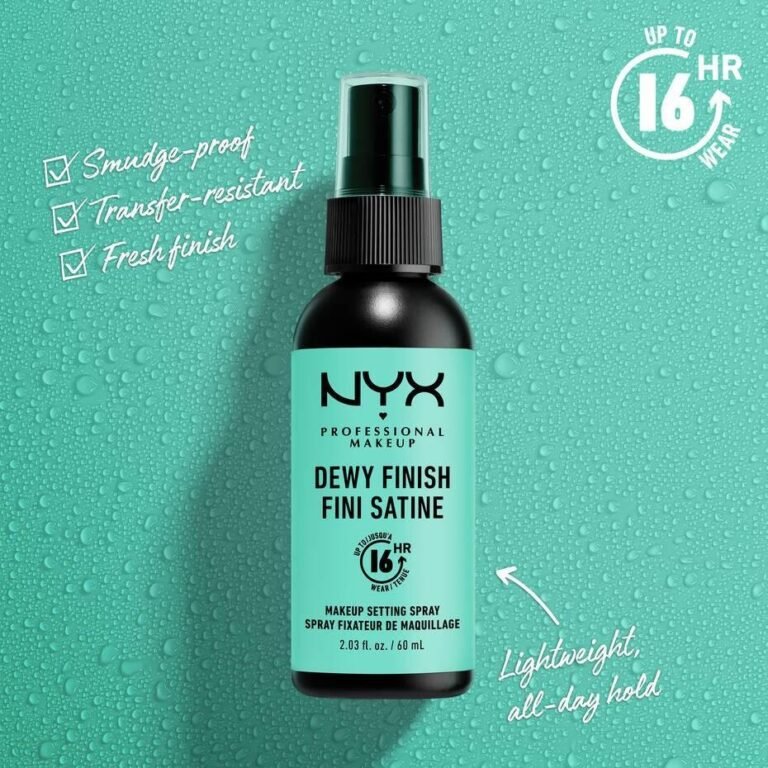 NYX Professional Makeup Dewy Finish Setting Spray 60ml available on GLAMIT PK
