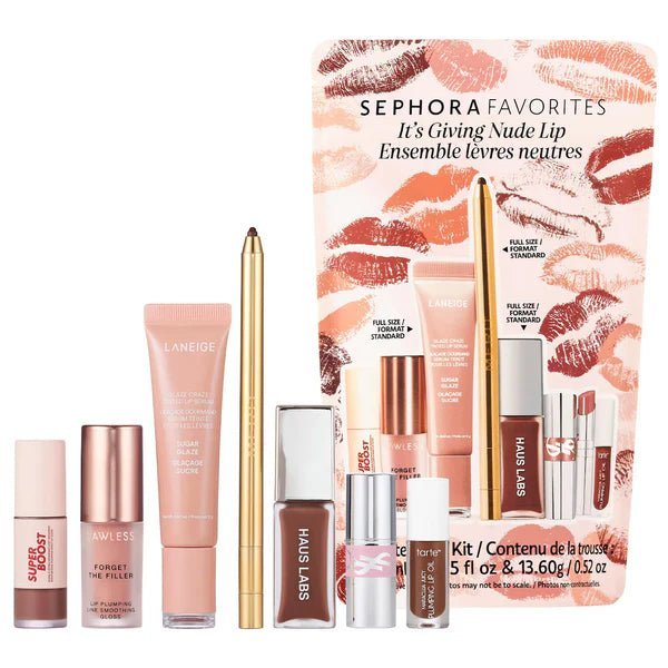 Sephora Favorites It's Giving Nude Lip Makeup Set available on GLAMIT PK